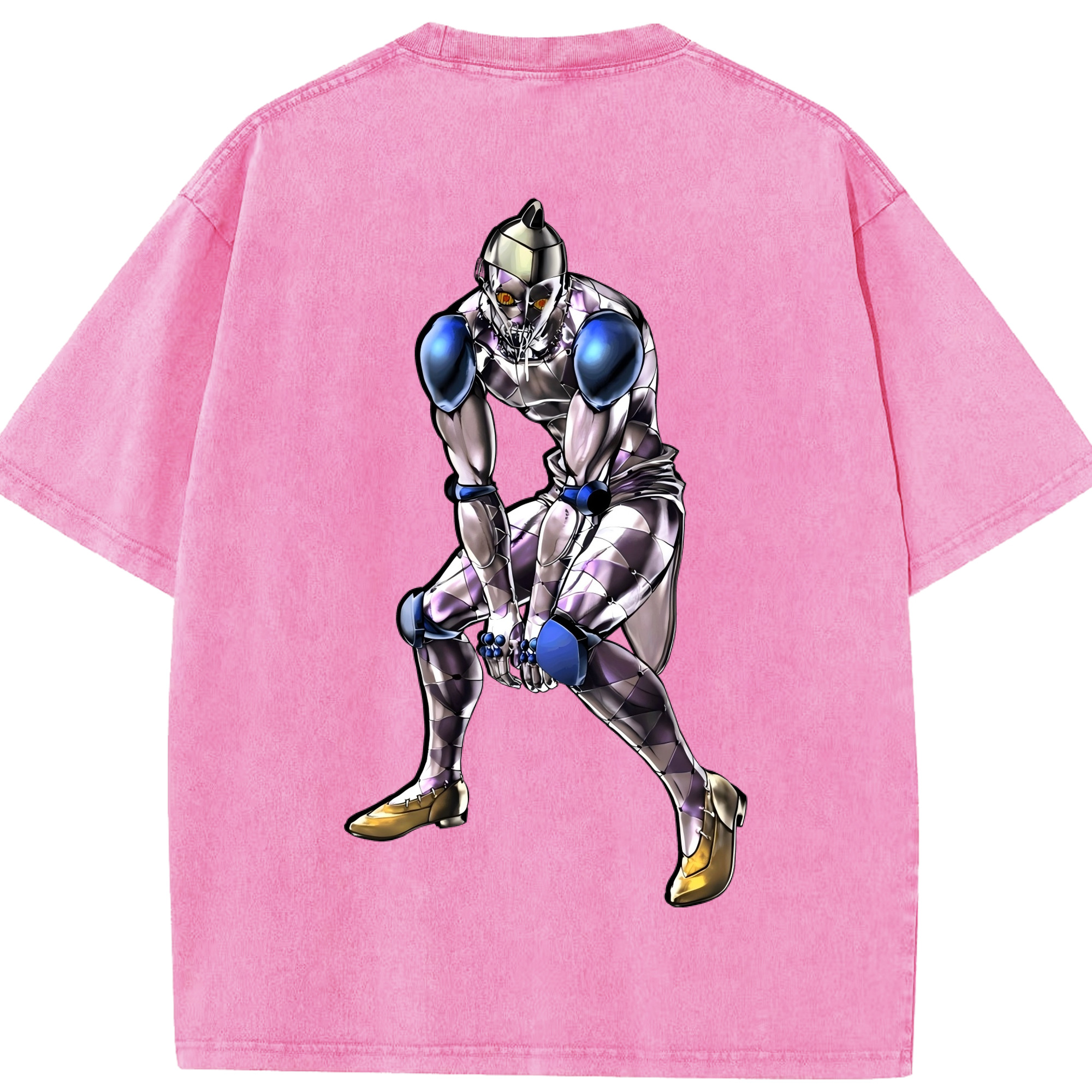 （画像用） ジョジョの奇妙な冒険 JoJo's Bizarre Adventure 綿100% ヴィンテージ風 半袖Tシャツ（背面プリント）
